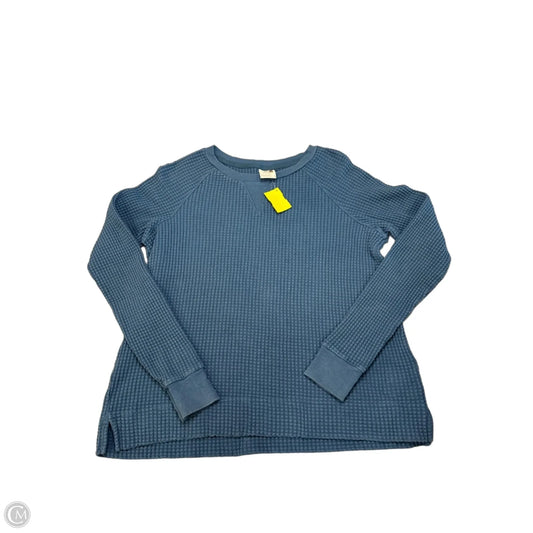 Athletic Top Long Sleeve Crewneck By The North Face In Blue, Size: L