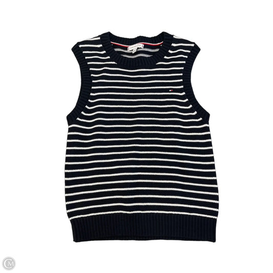 Vest Sweater By Tommy Hilfiger In Striped Pattern, Size: M