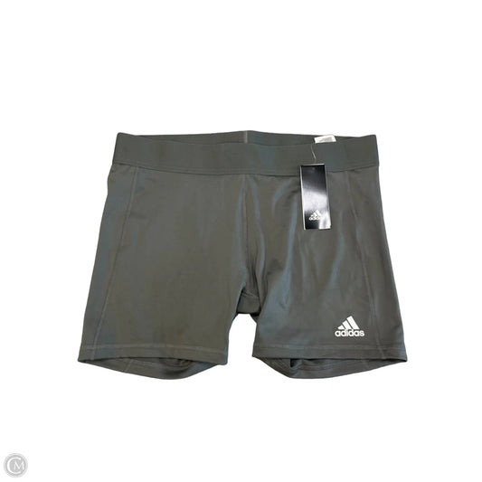 Athletic Shorts By Adidas In Grey, Size: Xl