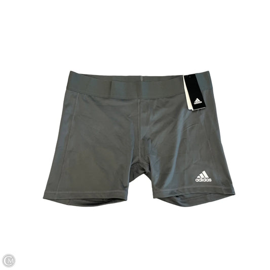 Athletic Shorts By Adidas In Grey, Size: Xl