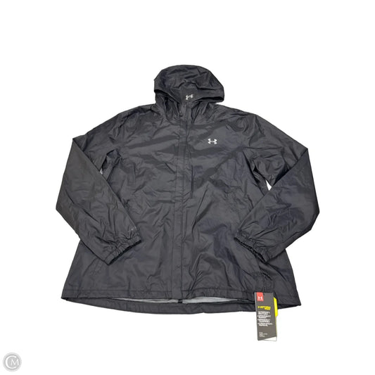 Jacket Windbreaker By Under Armour In Black, Size: Xl