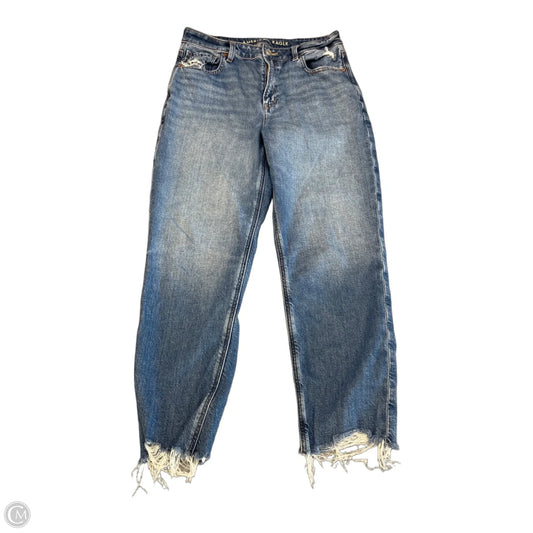 Jeans Boyfriend By American Eagle In Blue Denim, Size: 10p