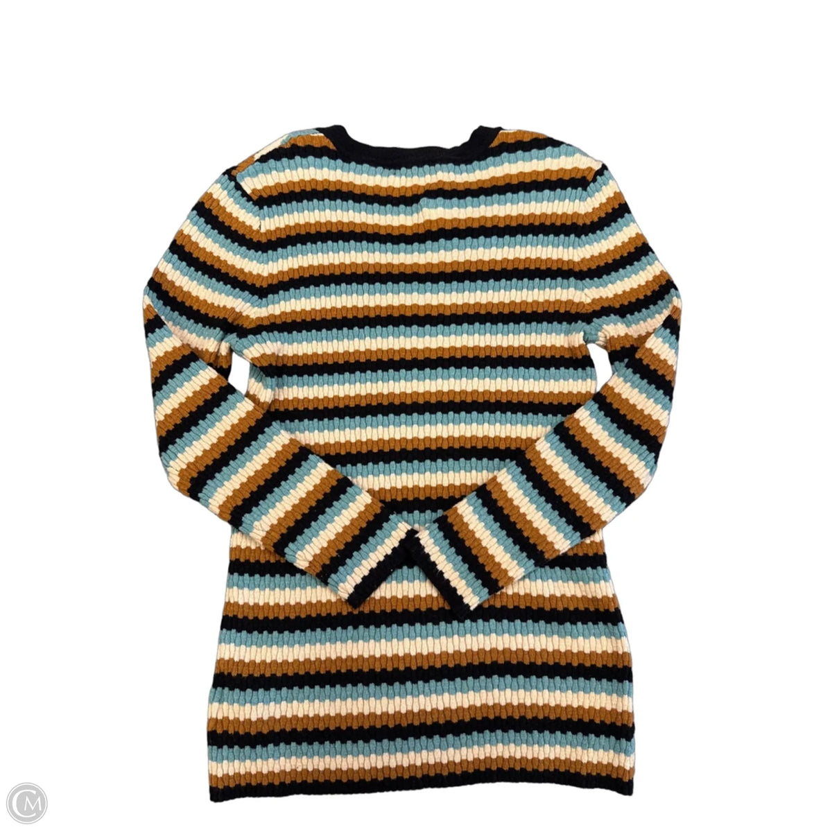 Top Long Sleeve By Liverpool In Striped Pattern, Size: M