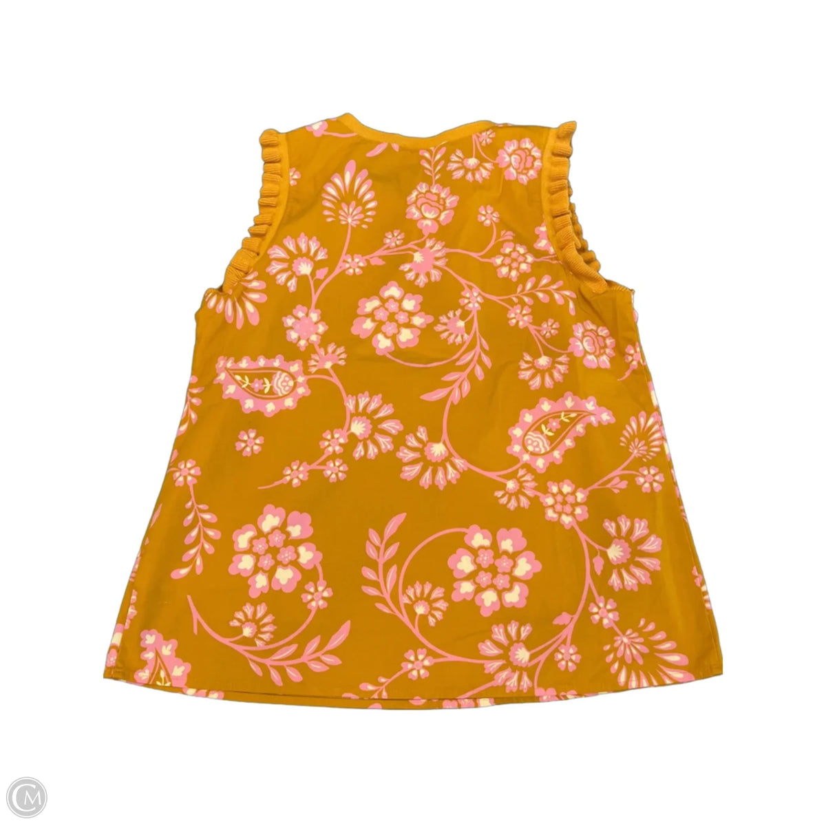 Blouse Sleeveless By Dr2 In Orange, Size: M