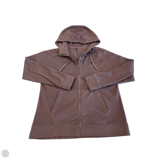 Athletic Jacket By Mondetta In Brown, Size: L