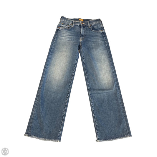 Jeans Wide Leg By Mother Jeans In Blue Denim, Size: 2