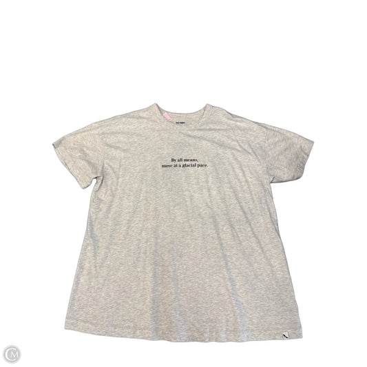 Top Short Sleeve By Old Navy In Grey, Size: Xl