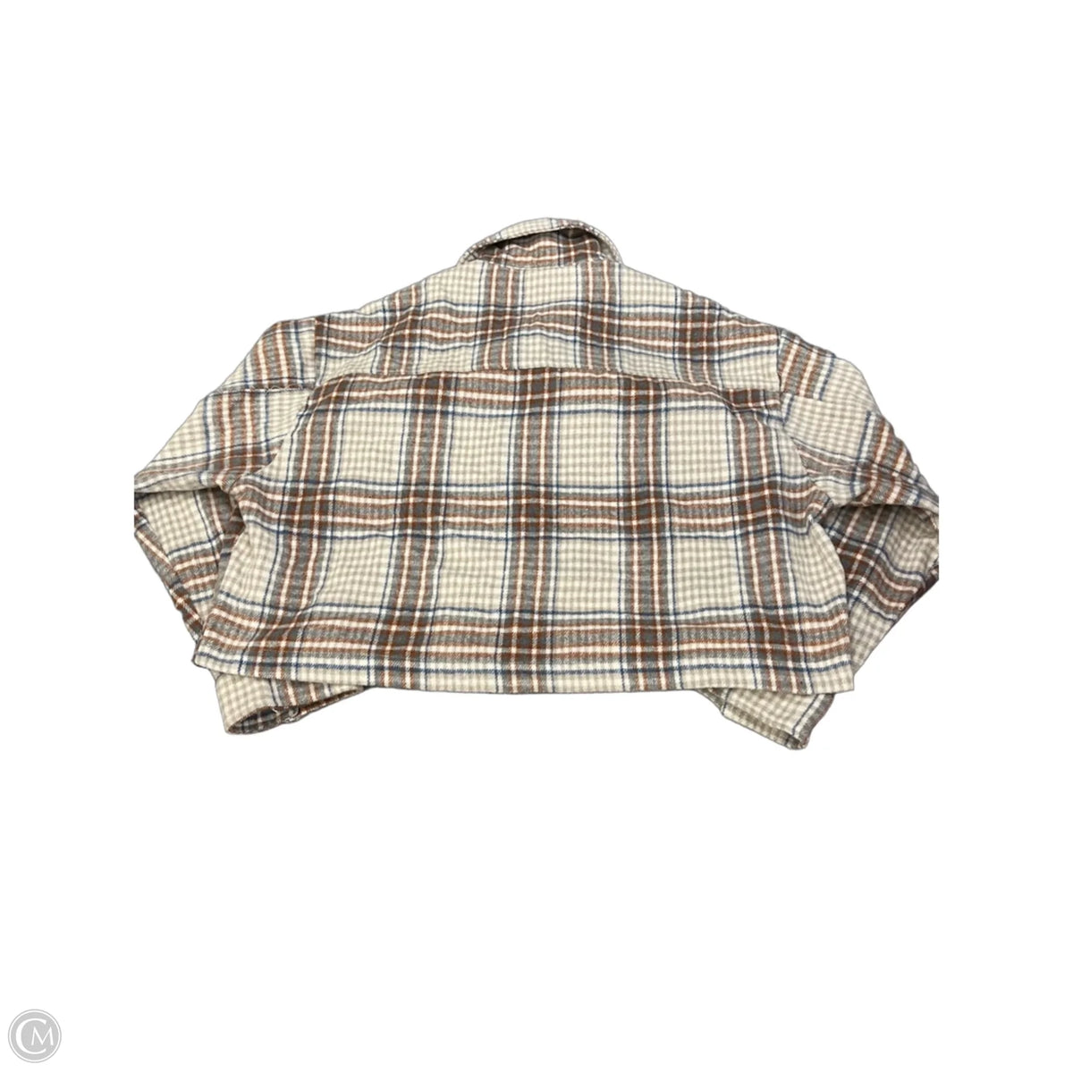 Jacket Shirt By Hyfve In Plaid Pattern, Size: L