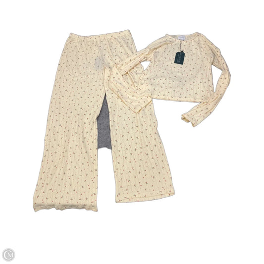 Pajamas 2pc By Things Between In Yellow, Size: M