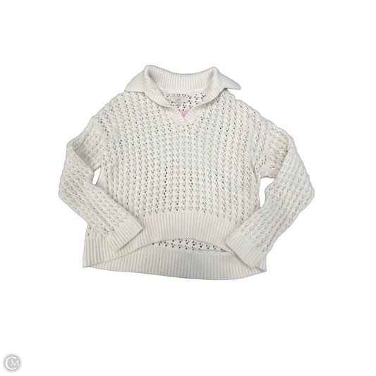 Sweater By Loft In White, Size: L