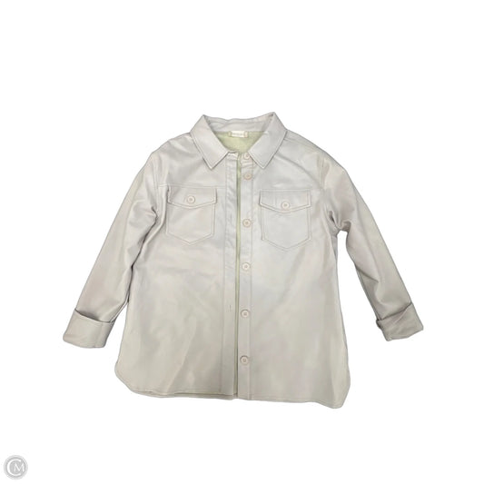 Jacket Shirt By Altard State In Tan, Size: S