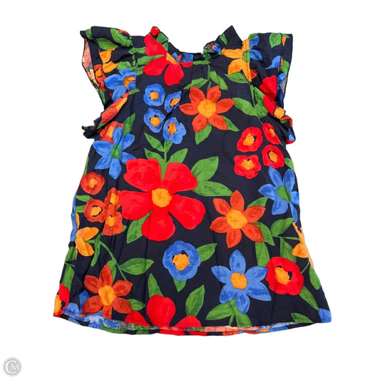 Blouse Sleeveless By Entro In Navy, Size: S
