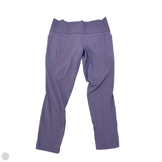 Athletic Leggings Capris By Athleta In Purple, Size: Xl