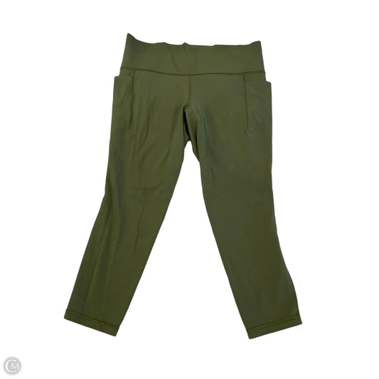 Athletic Leggings Capris By Athleta In Green, Size: Xl