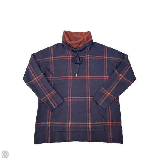 Top Long Sleeve By Max Studio In Navy, Size: L