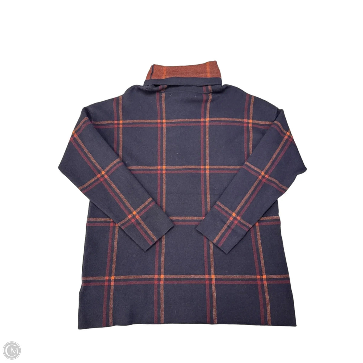 Top Long Sleeve By Max Studio In Navy, Size: L