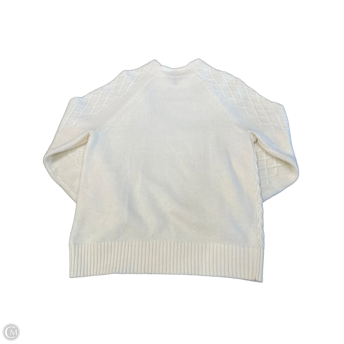 Sweater By Talbots In White, Size: M