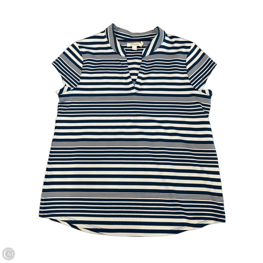 Top Short Sleeve By Chicos In Striped Pattern, Size: S