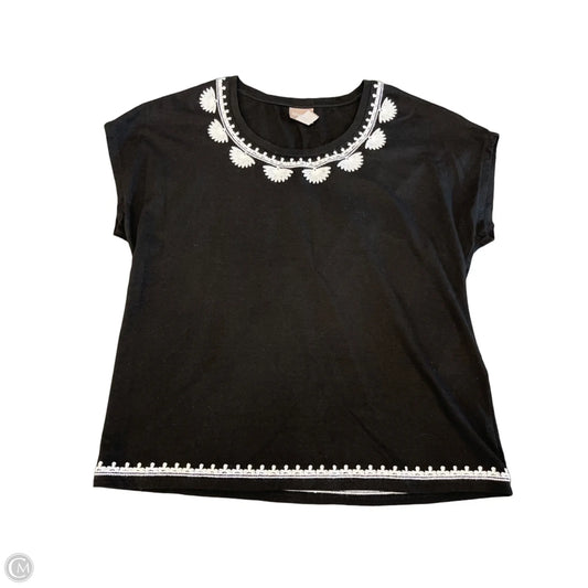 Top Sleeveless By Chicos In Black, Size: S