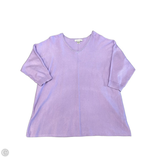 Top Long Sleeve By Christopher And Banks In Purple, Size: L