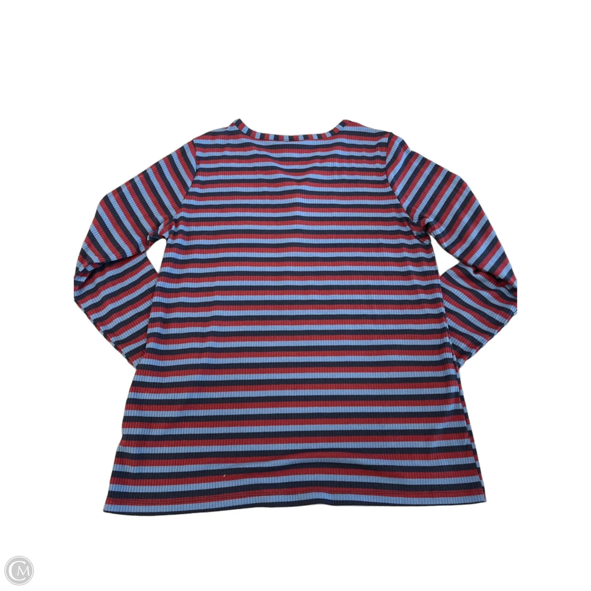 Top Long Sleeve By Christopher And Banks In Striped Pattern, Size: L