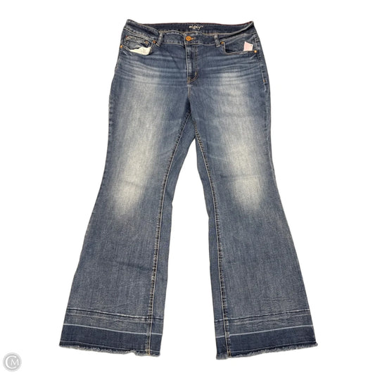 Jeans Flared By Edgely In Blue Denim, Size: 20