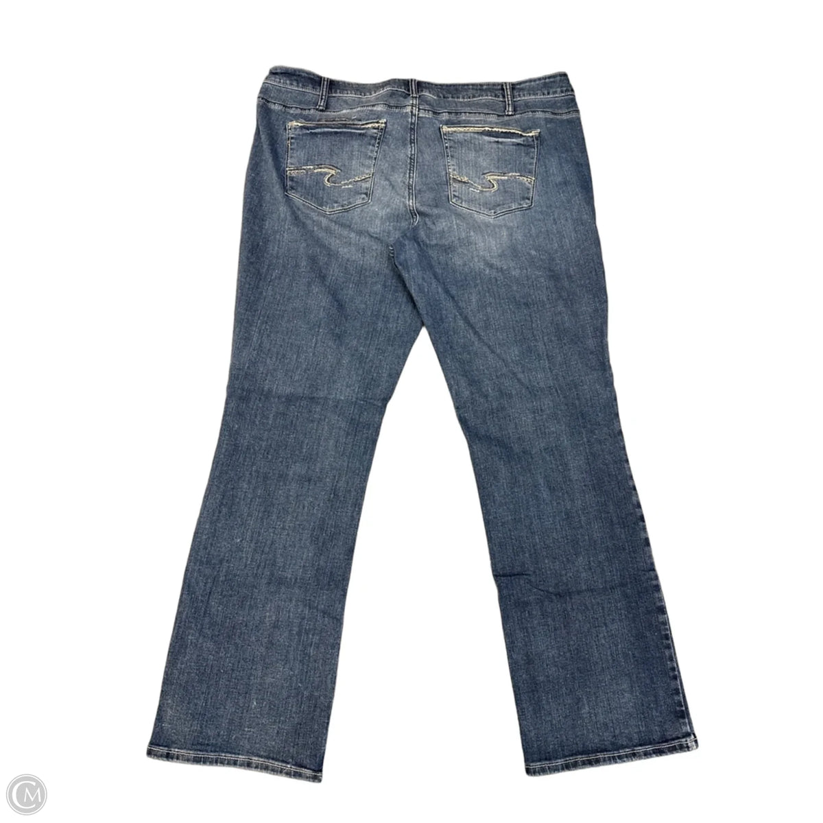 Jeans Boot Cut By Silver In Blue Denim, Size: 20