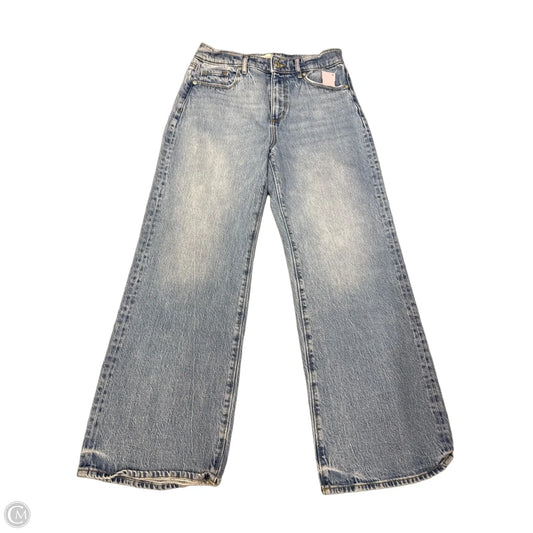 Jeans Wide Leg By Loft In Blue Denim, Size: 4p
