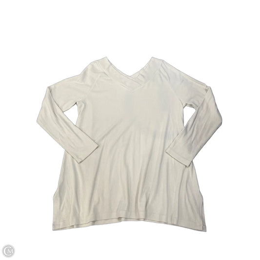Top Long Sleeve By Soft Surroundings In Cream, Size: L