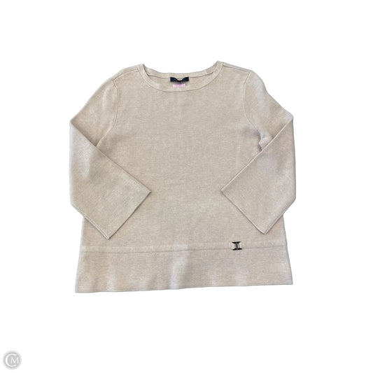 Top 3/4 Sleeve By Tommy Hilfiger In Tan, Size: S