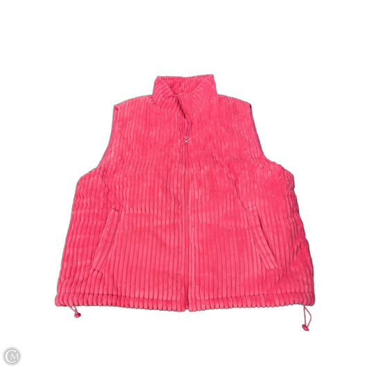 Vest Puffer & Quilted By Clothes Mentor In Pink, Size: 3x
