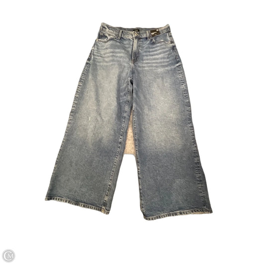 Jeans Wide Leg By Express In Blue Denim, Size: 12