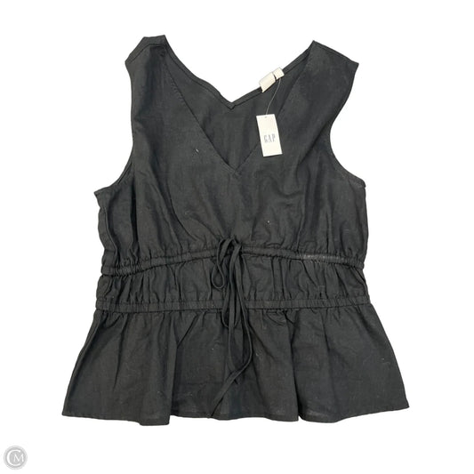 Top Sleeveless By Gap In Black, Size: S