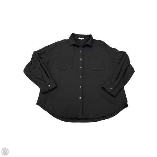 Top Long Sleeve By Z Supply In Black, Size: M