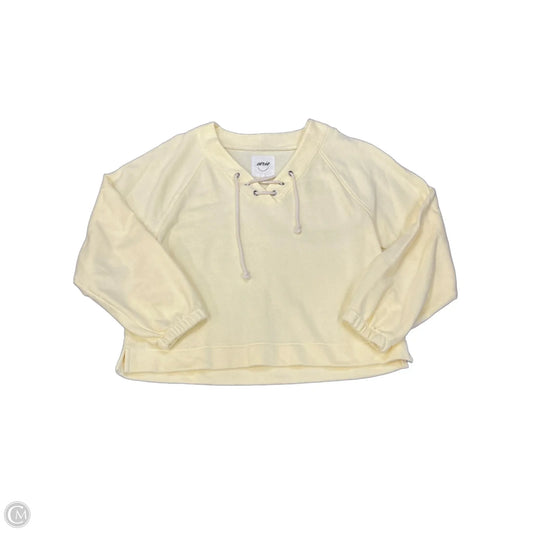 Sweatshirt Crewneck By Aerie In Yellow, Size: M