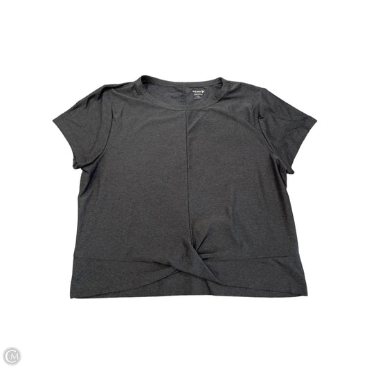 Athletic Top Short Sleeve By Old Navy In Grey, Size: L