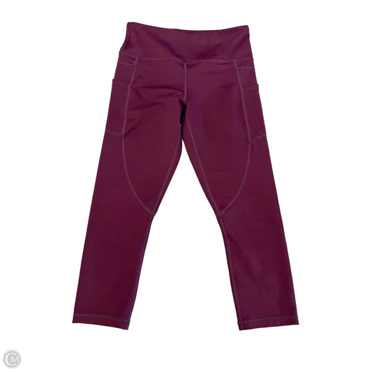 Athletic Leggings Capris By Zyia In Purple, Size: S