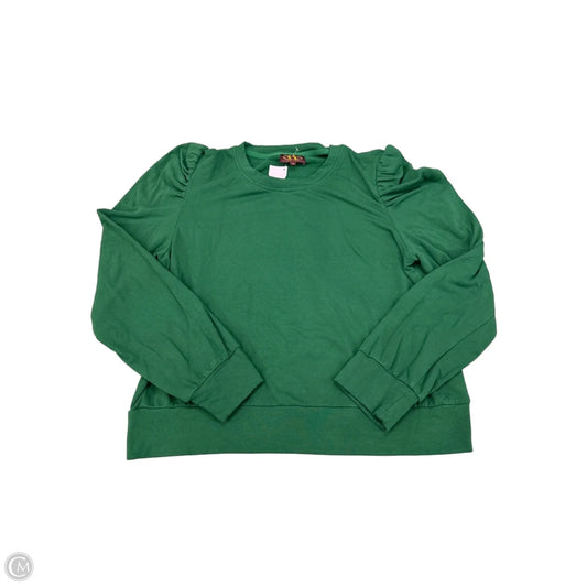 Top Long Sleeve By Ssys In Green, Size: Xl