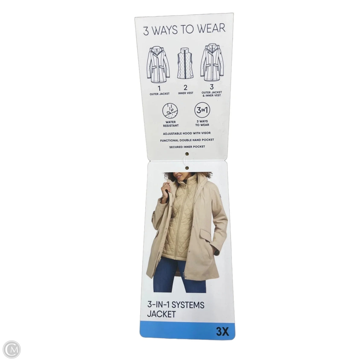 Jacket Other By Lands End In Tan, Size: 3x