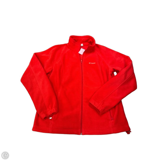 Jacket Fleece By Columbia In Red, Size: Xl