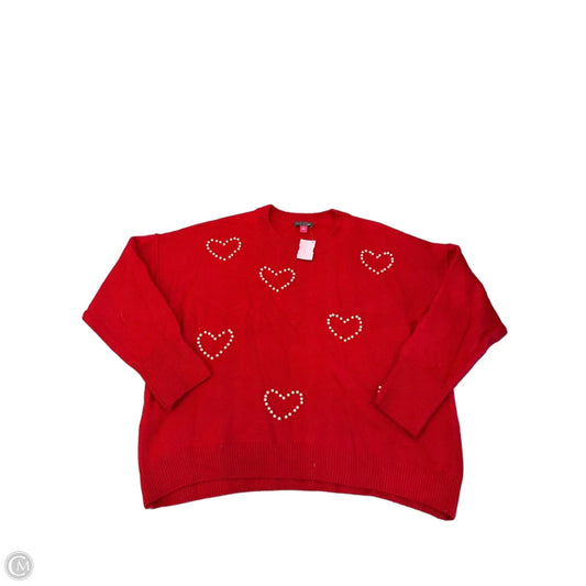 Sweater By Vince Camuto In Red, Size: L