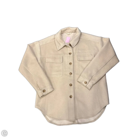 Jacket Shirt By La Hearts In Cream, Size: M