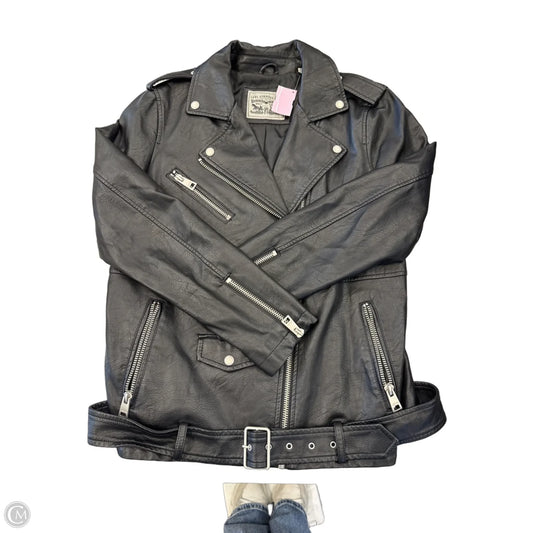 Jacket Moto By Levis In Black, Size: L