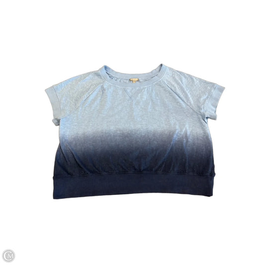 Top Short Sleeve By Talbots In Blue, Size: Xl