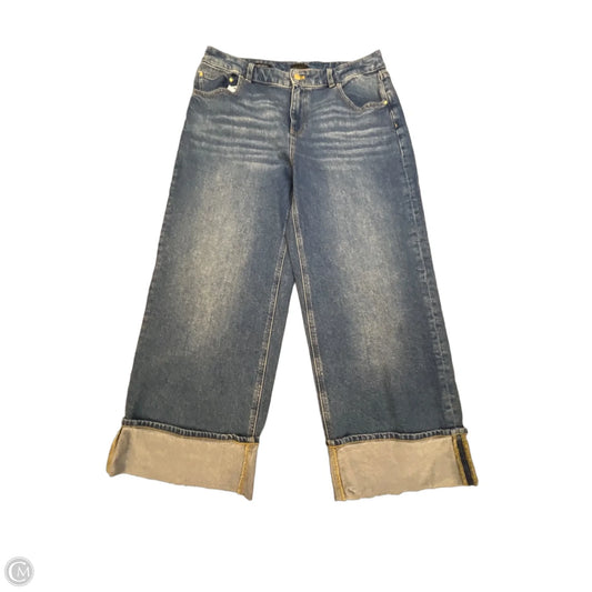Jeans Wide Leg By Talbots In Blue Denim, Size: 10