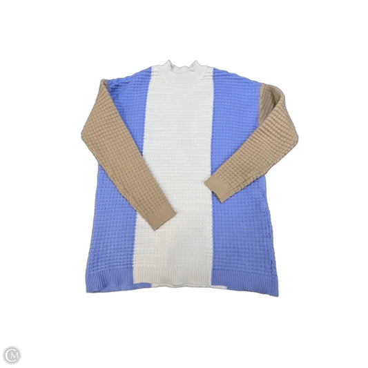 Sweater By Ann Taylor In Purple & White, Size: S
