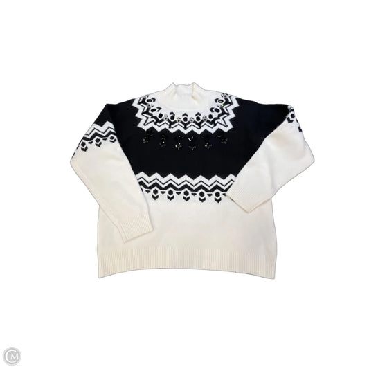 Sweater By Ann Taylor In Black & White, Size: S