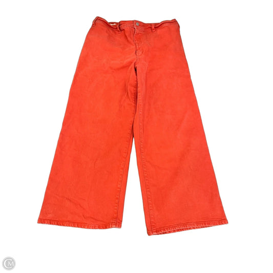 Jeans Wide Leg By Universal Thread In Red Denim, Size: 16