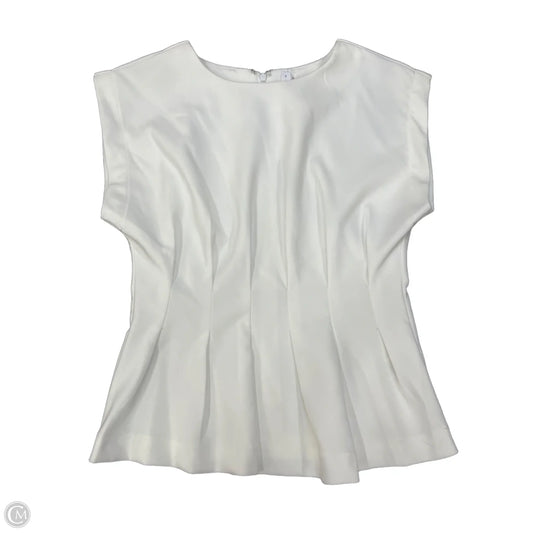 Blouse Sleeveless By Glam In White, Size: S