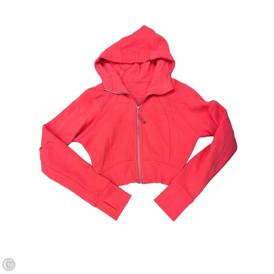 Athletic Sweatshirt Hoodie By Lululemon In Pink, Size: Xs